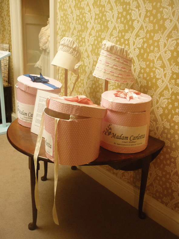 Hat display at Killerton House museum visit, summer 2011.: 